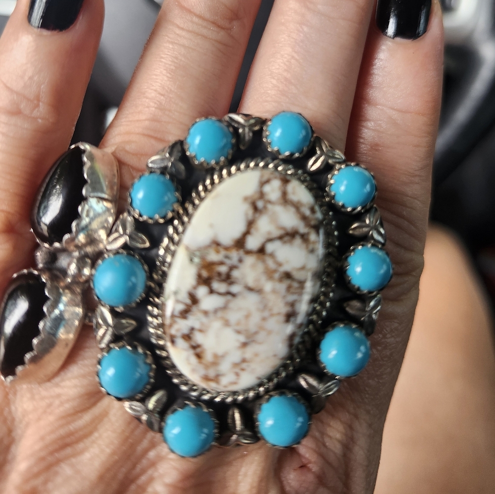 Turquoise and Wildhorse Ring